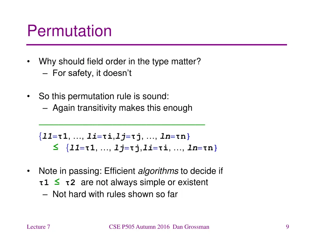permutation