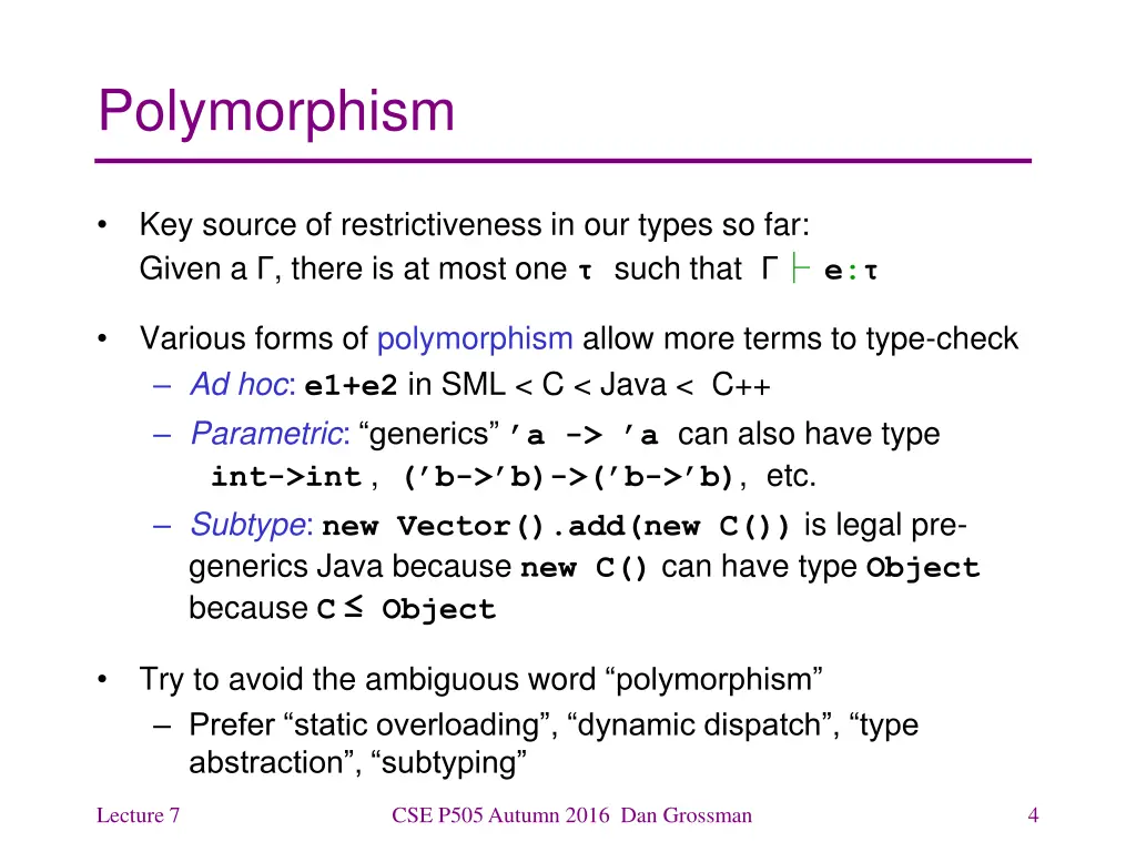 polymorphism