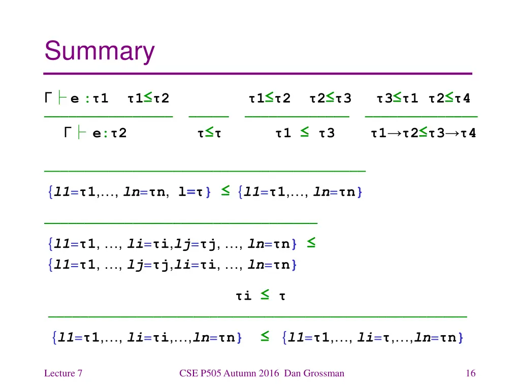 summary