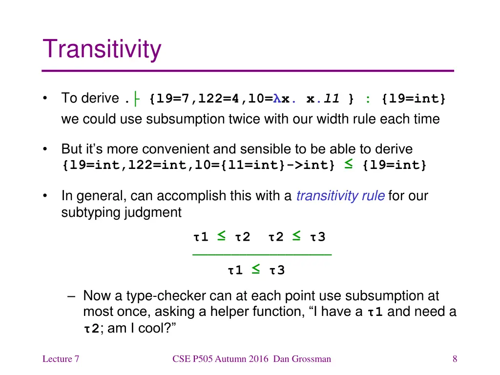 transitivity