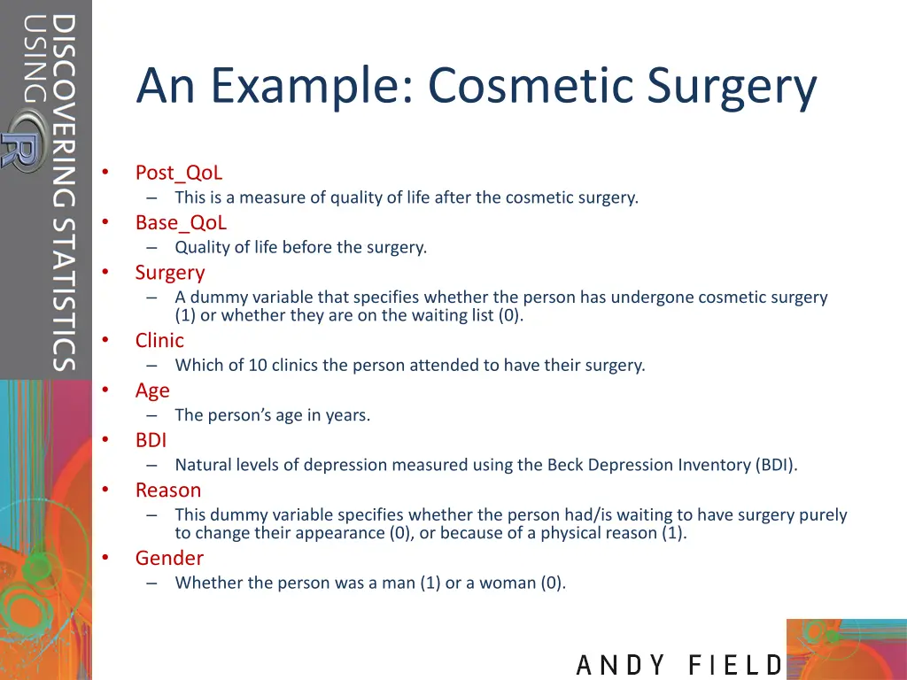 an example cosmetic surgery