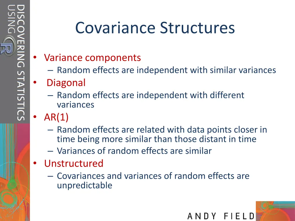 covariance structures