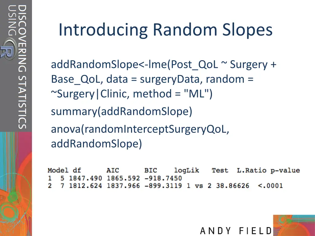 introducing random slopes