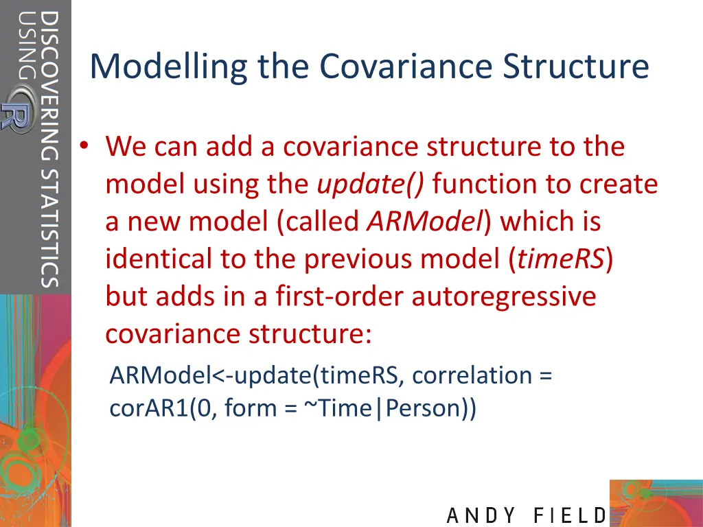 modelling the covariance structure