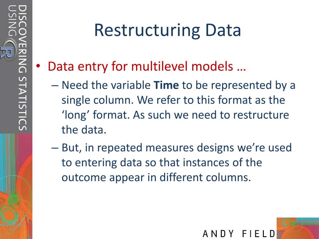 restructuring data