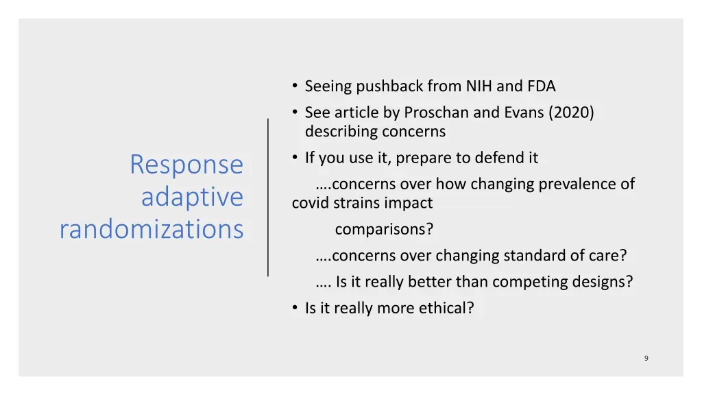seeing pushback from nih and fda see article