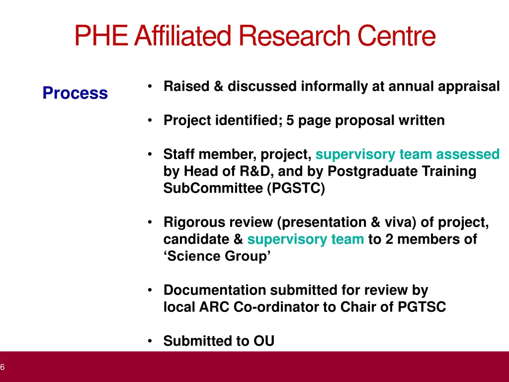 phe affiliated research centre 1