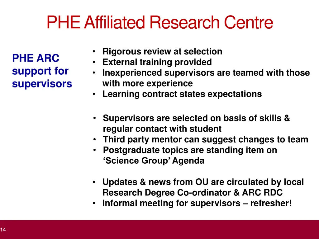phe affiliated research centre 5