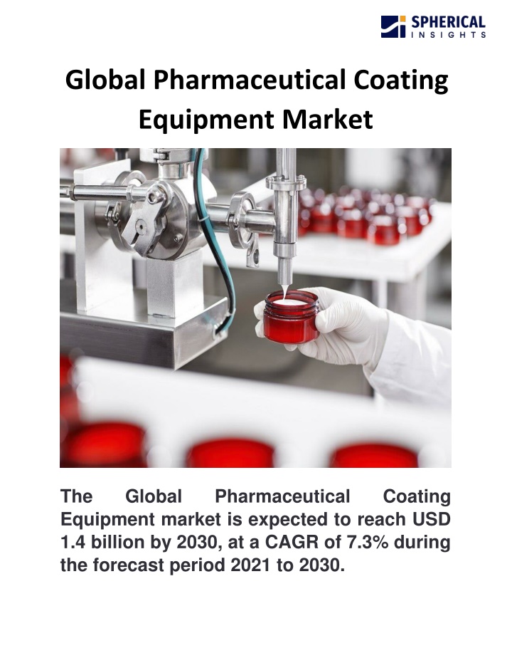 global pharmaceutical coating equipment market