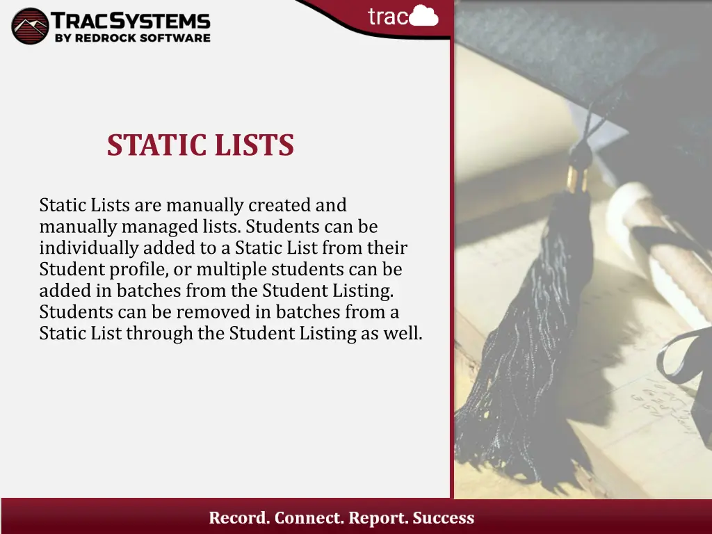static lists