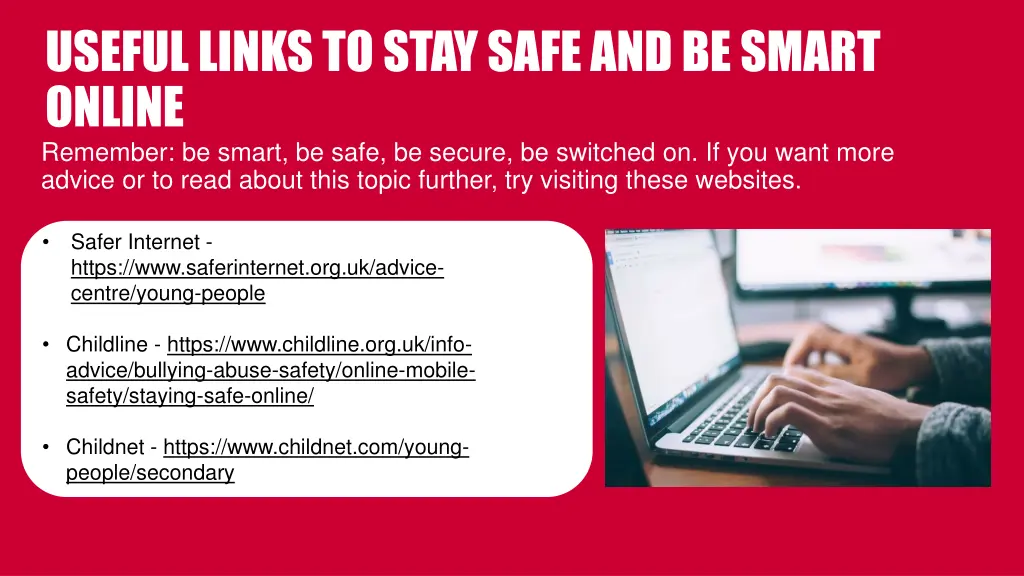 useful links to stay safe and be smart online
