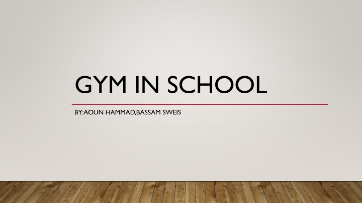 gym in school