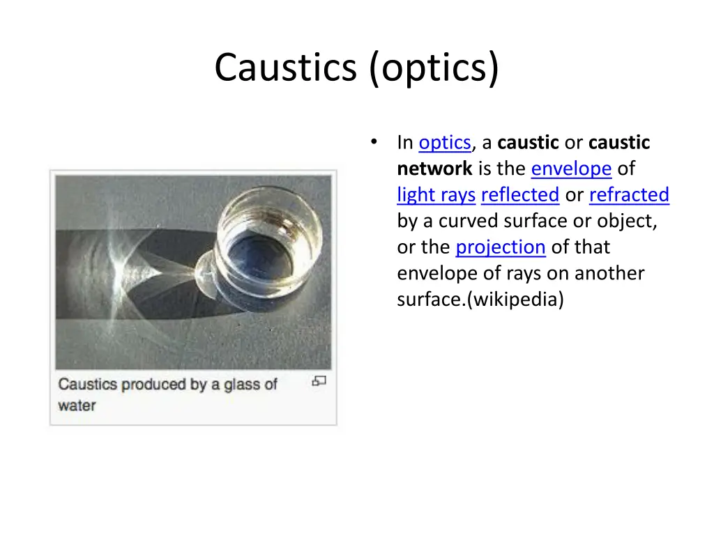 caustics optics