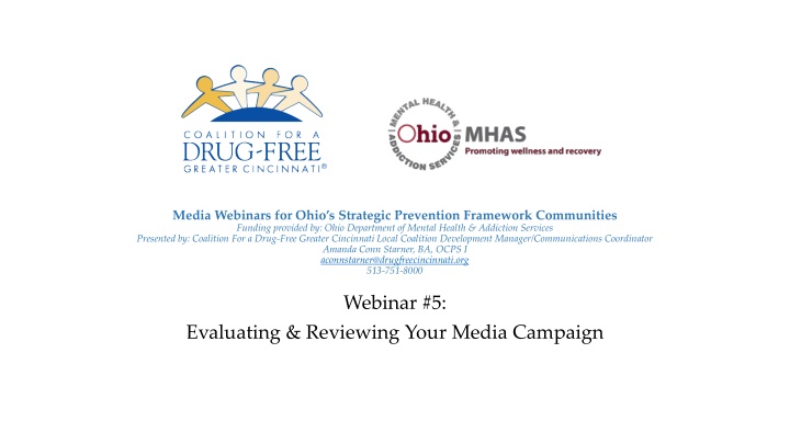 media webinars for ohio s strategic prevention