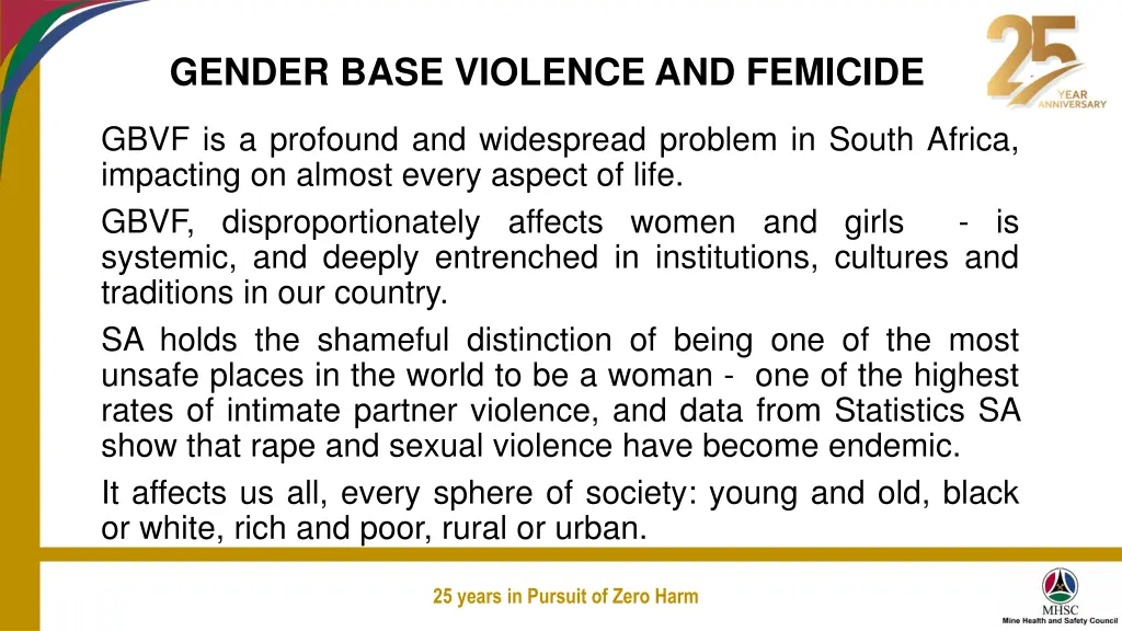 gender base violence and femicide