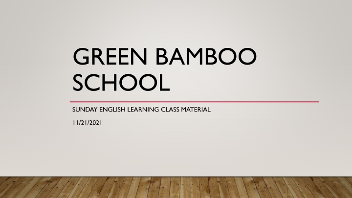 green bamboo school