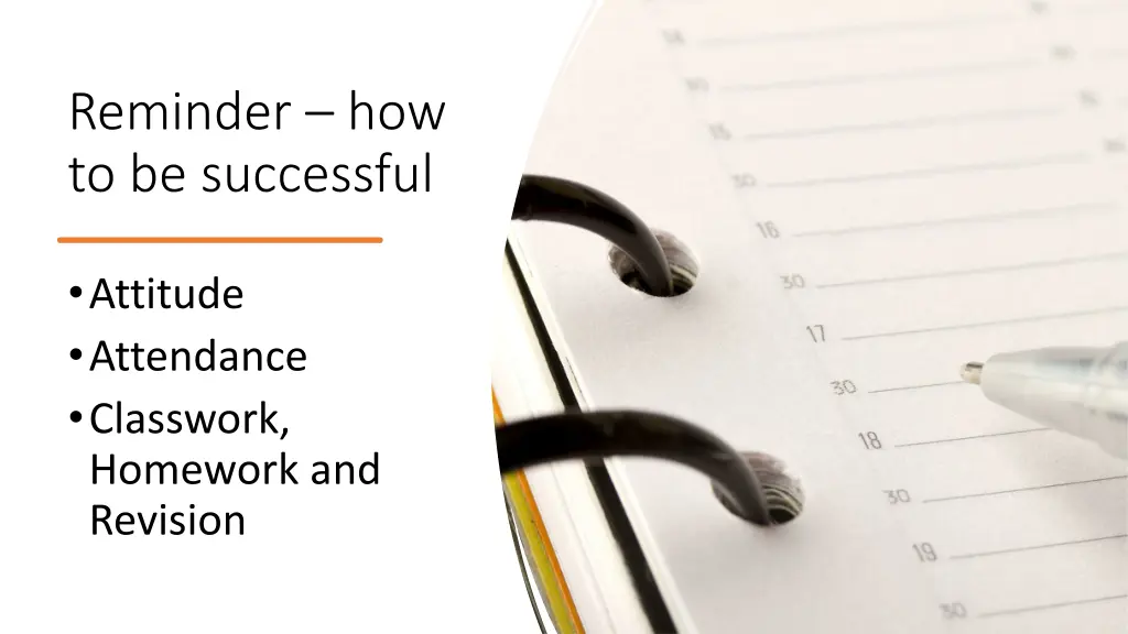 reminder how to be successful
