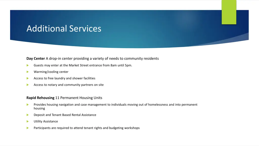 additional services
