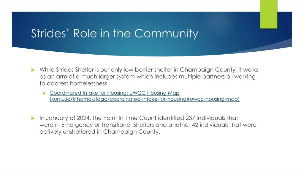 strides role in the community