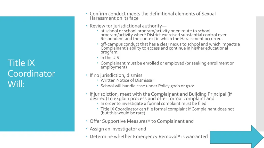 confirm conduct meets the definitional elements