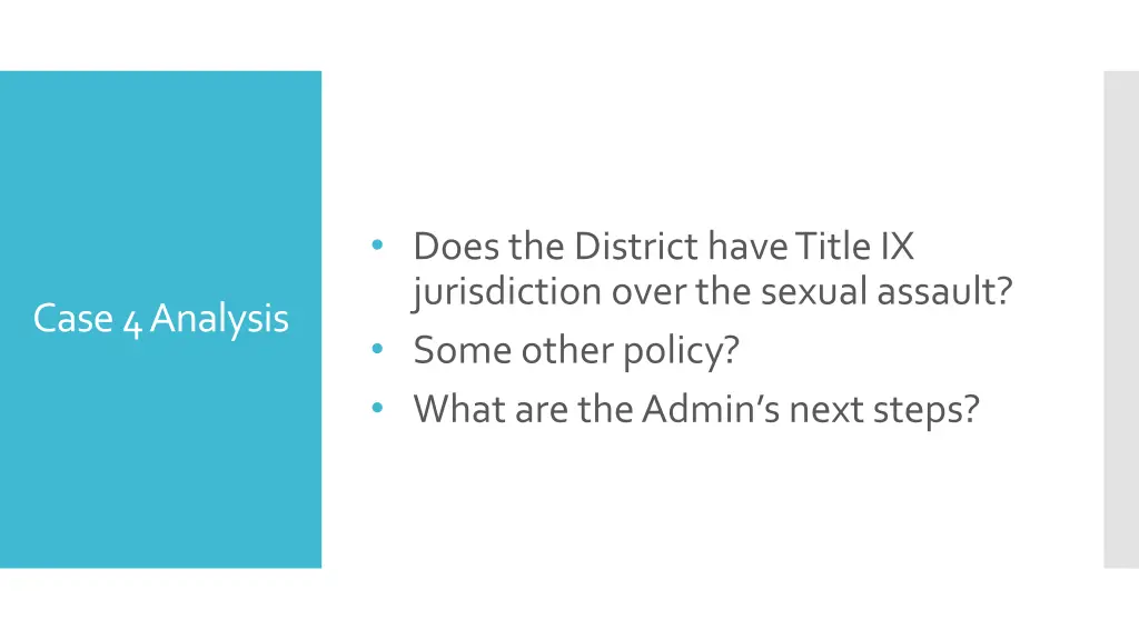 does the district have title ix jurisdiction over 2