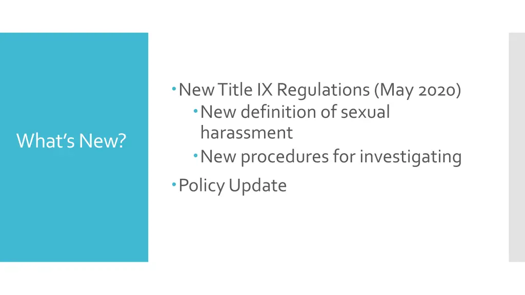 new title ix regulations may 2020 new definition