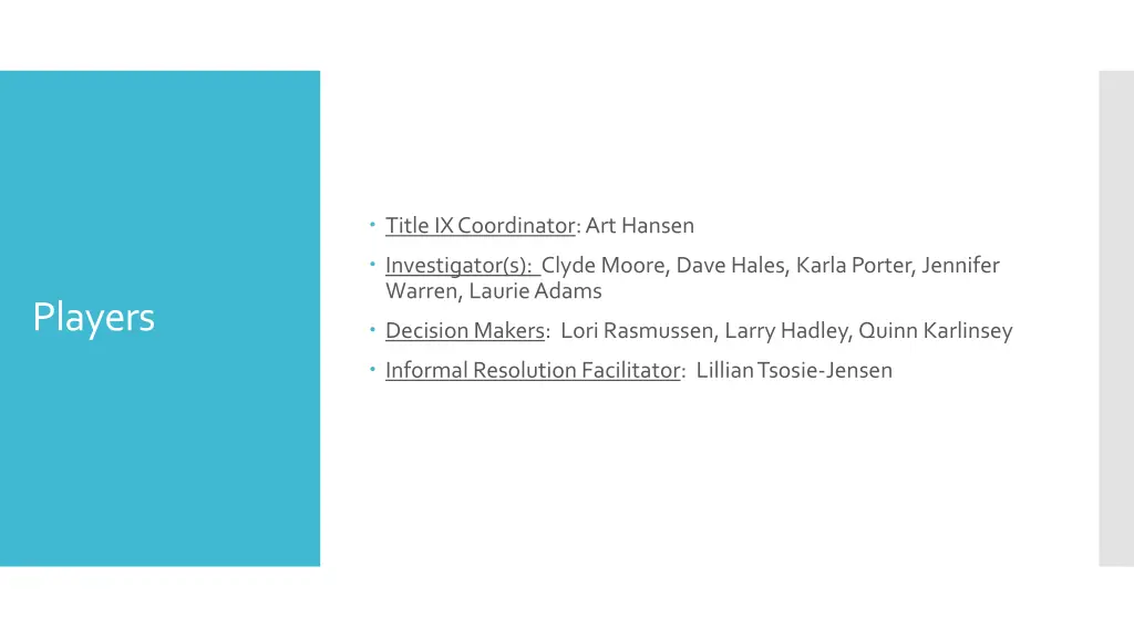 title ix coordinator art hansen