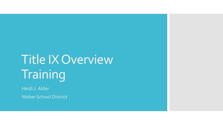 title ix overview training