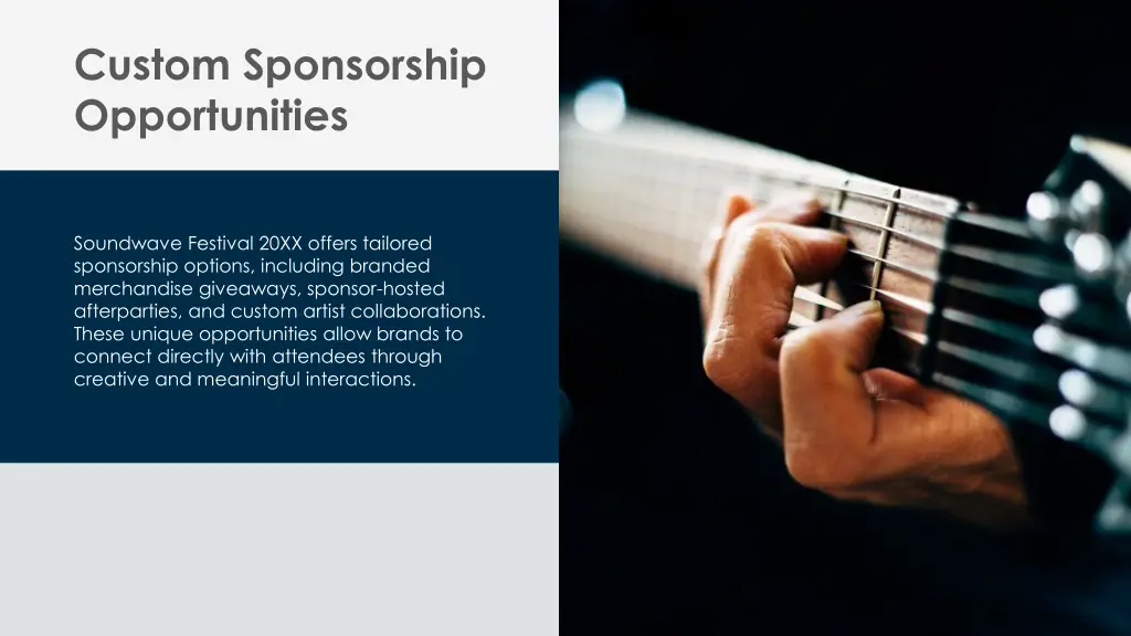custom sponsorship opportunities