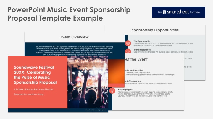 powerpoint music event sponsorship proposal
