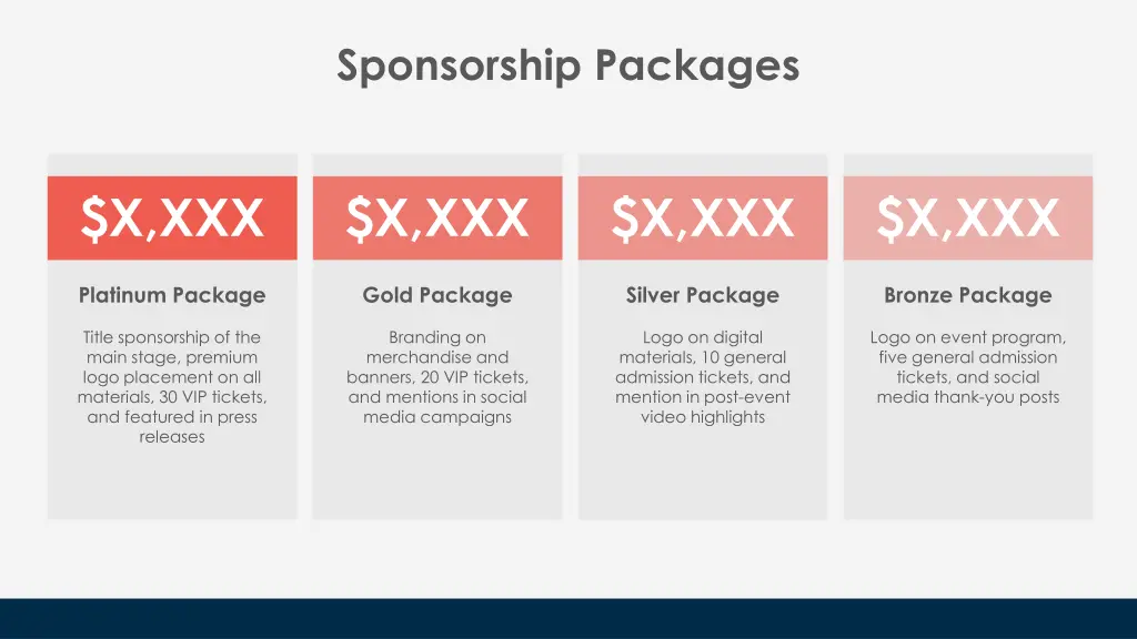 sponsorship packages