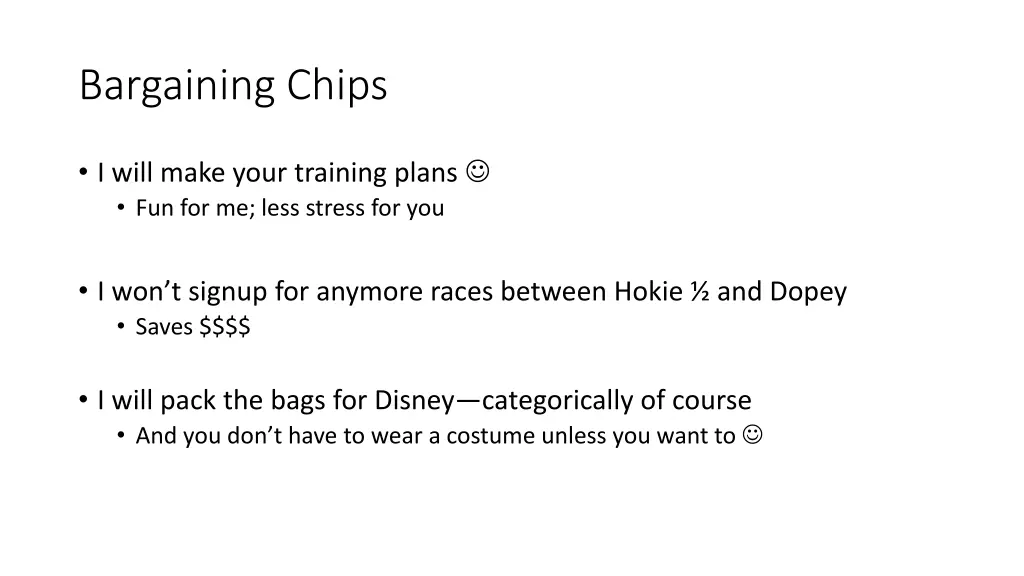bargaining chips