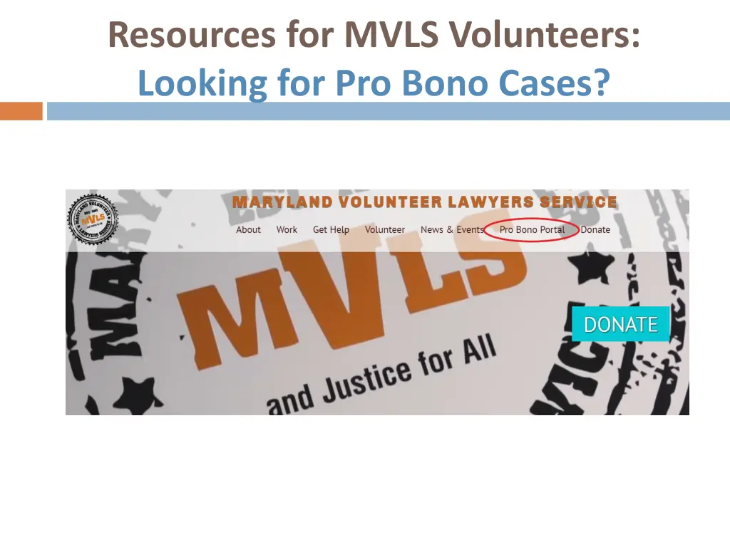 resources for mvls volunteers looking