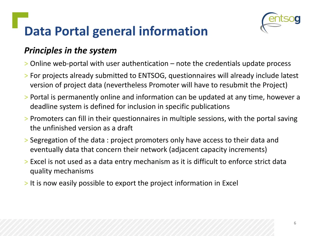 data portal general information