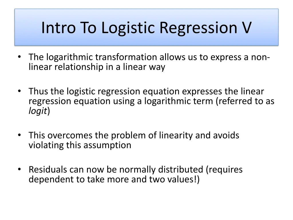 intro to logistic regression v
