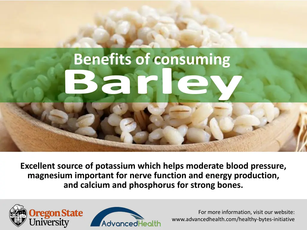 benefits of consuming 1