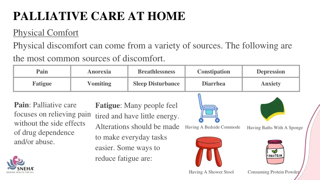 palliative care at home physical comfort physical