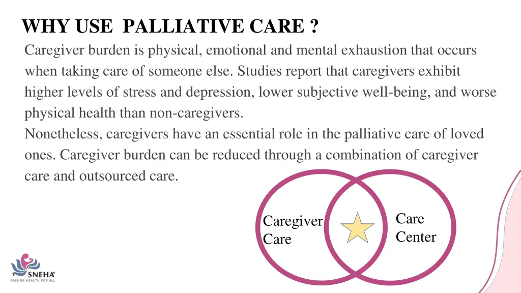 why use palliative care caregiver burden