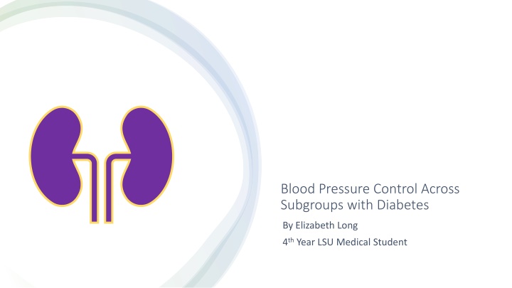 blood pressure control across subgroups with