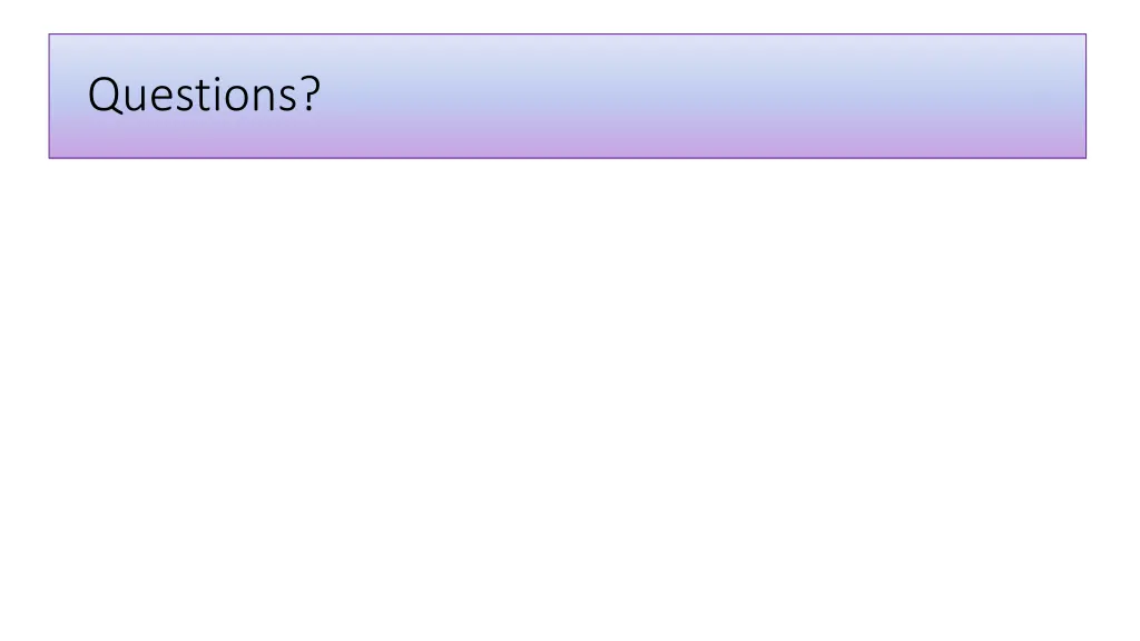 questions