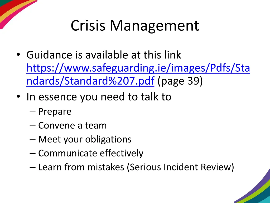 crisis management 1