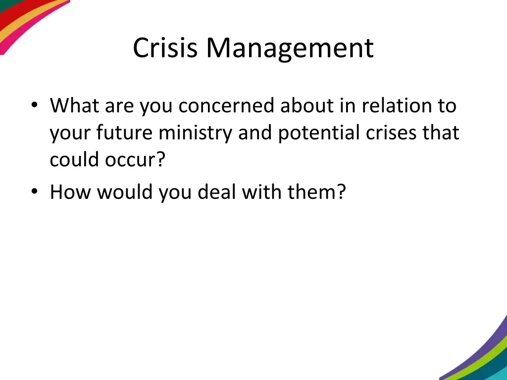 crisis management