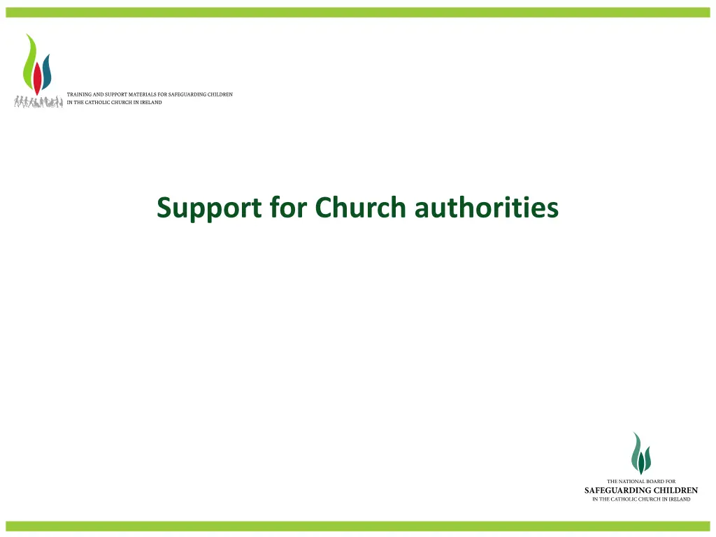 support for church authorities