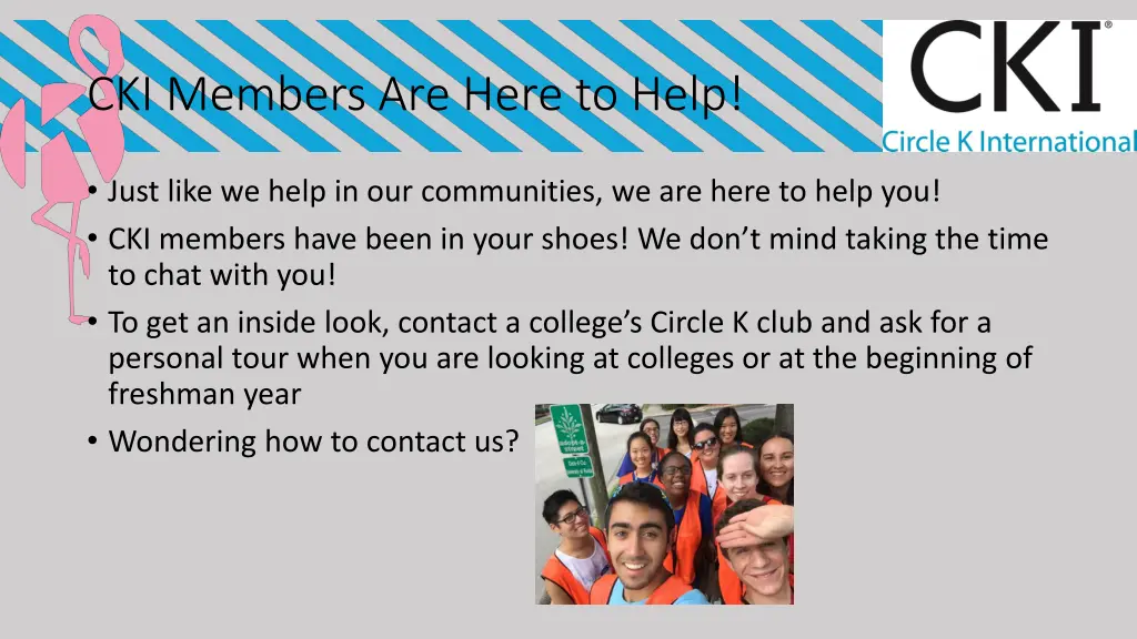 cki members are here to help