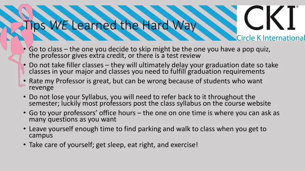 tips we learned the hard way