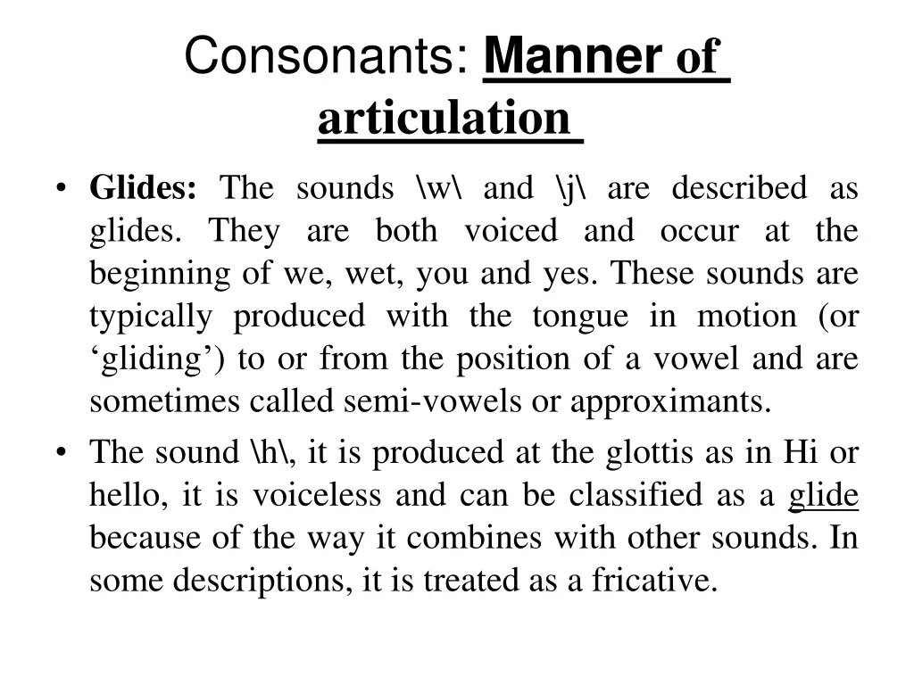 consonants manner of articulation 4
