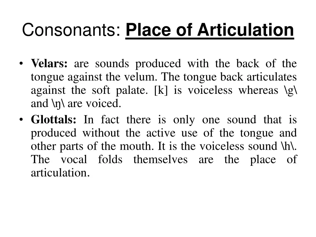 consonants place of articulation 2