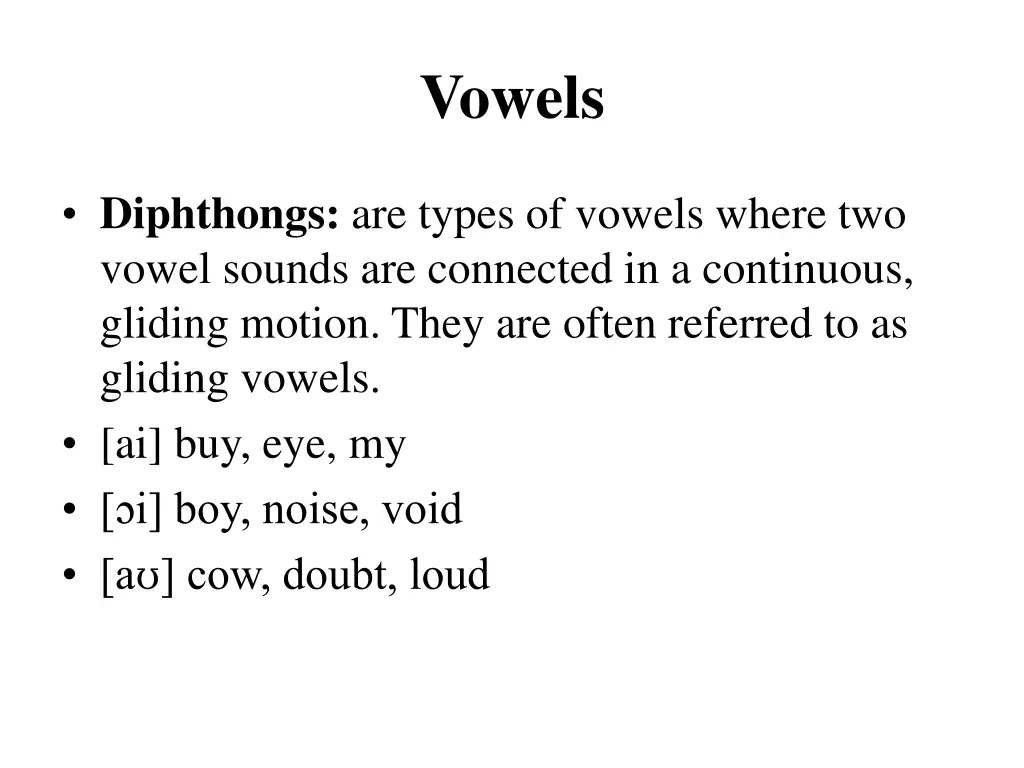 vowels 2