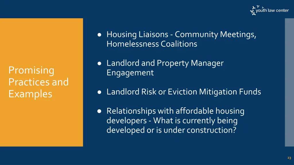 housing liaisons community meetings homelessness