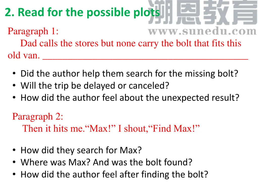 2 read for the possible plots